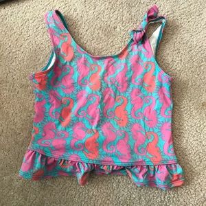 FINAL PRICE Lilly Pulitzer Girls Seahorse Swim Top